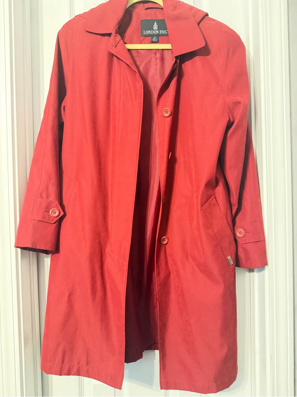 London Fog Red Trench Coat